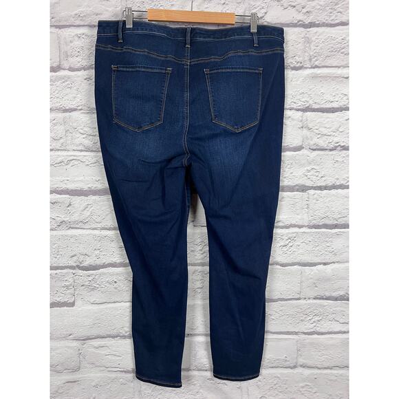 Talbots Womens 18W Modern Classic Preppy Slimming Stretch Jeggings Ankle Jeans - Picture 4 of 10